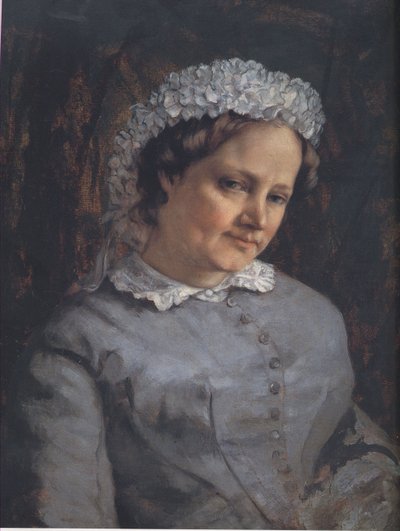 Portrait of Madame Proudhon by Gustave Courbet